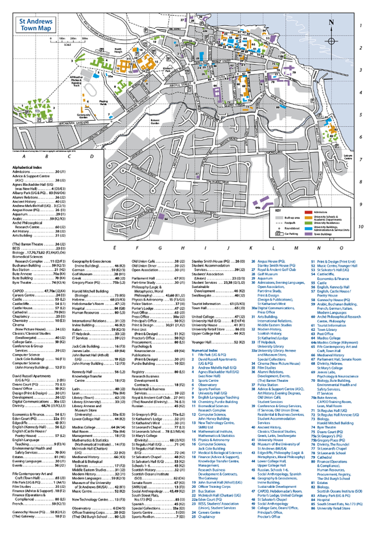 St Andrews University Campus Map Califa 7Th Busy Week - Sciencesconf.org